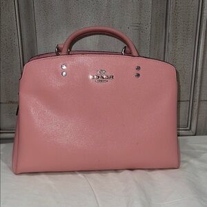Coach Pink Leather Handbag